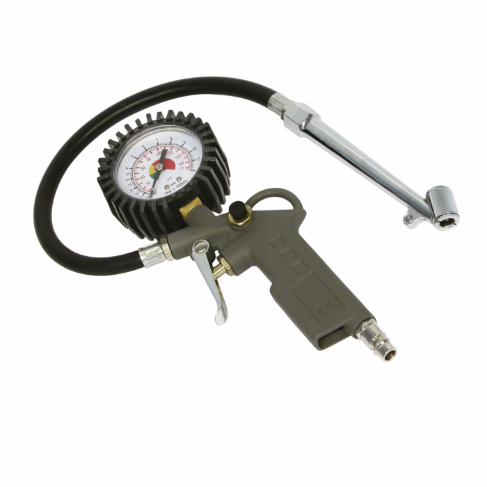 Pistol aer pentru umflat cu manometru pentru camioane Carpoint [4]