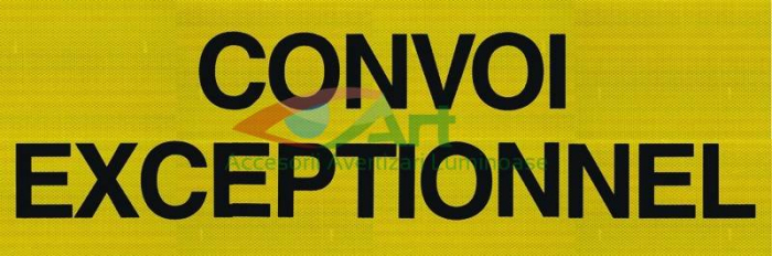 Placa \"CONVOI EXCEPTIONNEL\" Aluminiu reflectorizant Reflex Italia [9]