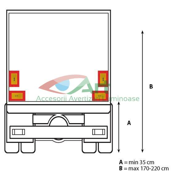 Placi reflectorizante vehicul lungi 283x195mm Reflex [4]