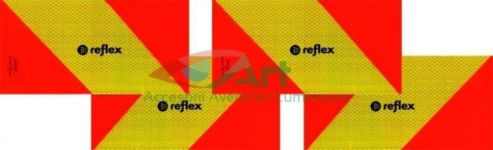 Placi reflectorizante vehicul scurt Reflex set 4buc [9]