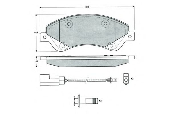 Placute frana fata Ford Tranzit  2.2 TDCI (06-12) [3]