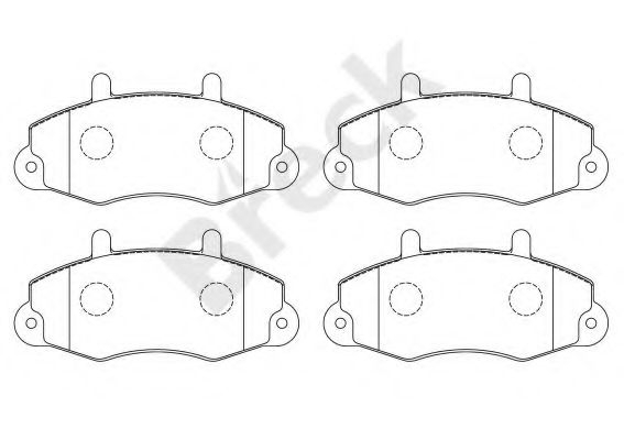 Placute frana fata Ford Tranzit (91-00) [3]