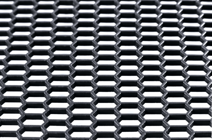 Plasa grila spoiler plastic Negru - Hexagon mare 15x35mm - 120x40cm [13]