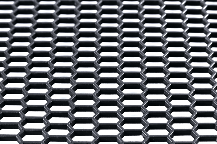Plasa grila spoiler plastic Negru - Hexagon mare 15x35mm - 120x40cm [3]