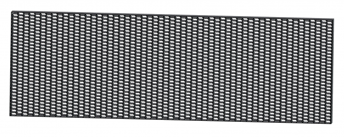 Plasa grila spoiler plastic Negru - Hexagon mare 15x35mm - 120x40cm [2]