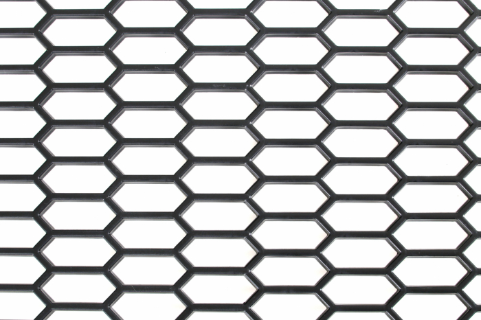 Plasa grila spoiler plastic Negru - Hexagon mare 15x35mm - 120x40cm [11]