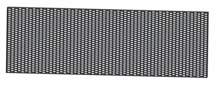 Plasa grila spoiler plastic Negru - Hexagon mare 15x35mm - 120x40cm [12]