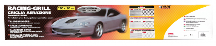 Plasa grila spoiler Racing Negru - Small 2x4mm - 120x20cm [5]