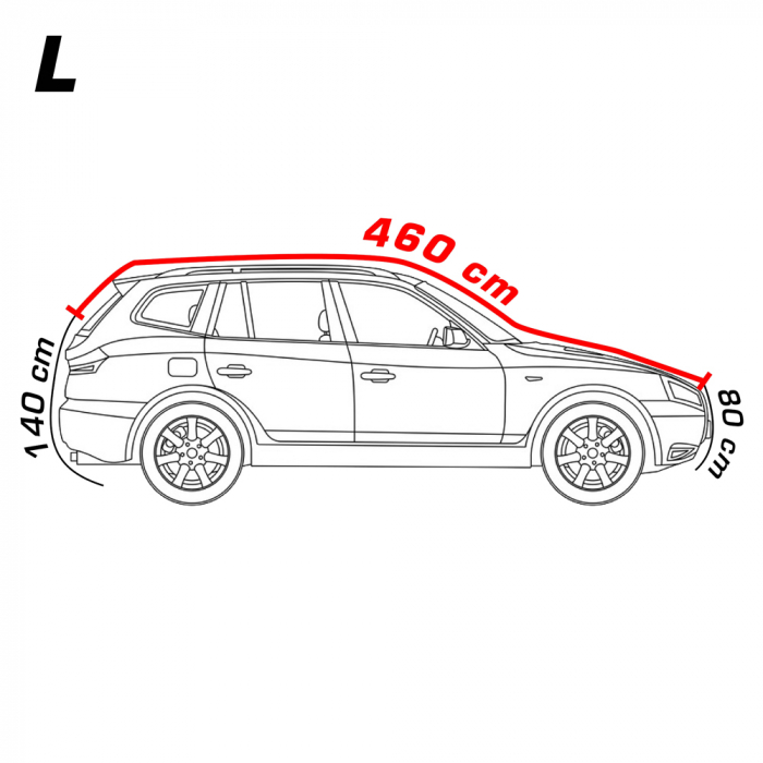 Prelata auto antigrindina cu captuseala bumbac - L - SUV/Off-Road [2]