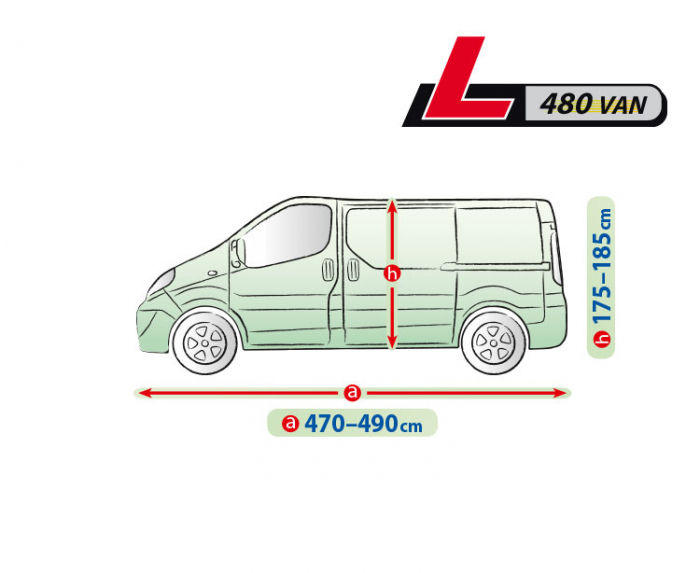 Prelata auto completa Mobile Garage - L480 - VAN [2]