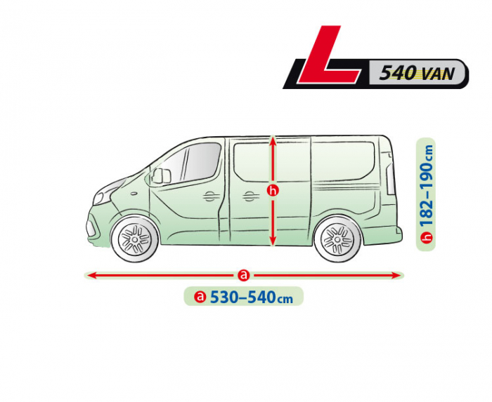 Prelata auto completa Mobile Garage - L540 - VAN [8]