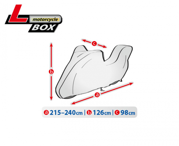 Prelata motocicleta Basic Garage - L - Box [2]