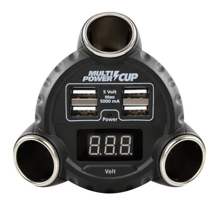 Priza tripla bricheta Multi Power Cup 3 in 1 12/24/36V [13]