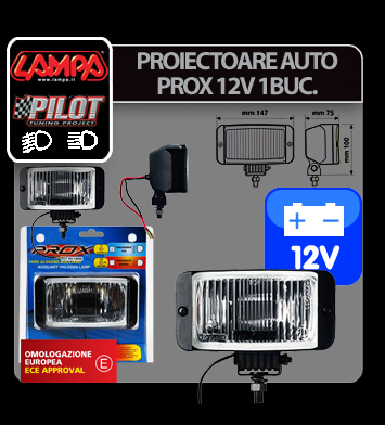 Proiector auto Prox alb 12V 1buc - Profunzime [8]