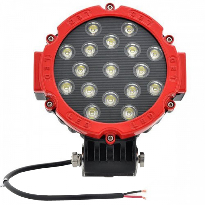Proiector cu LED din metal rotund 17x3W - 12/24V Kamar [5]