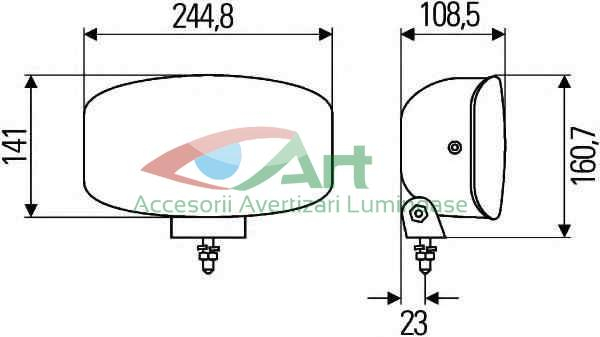 Proiector faza funga cu LED DRL HELLA 1FE 008 773-081 [3]