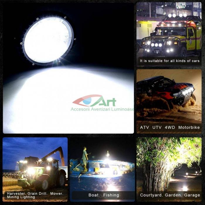 Proiector faza lunga cu Angel Neon RING 12v/24v [6]