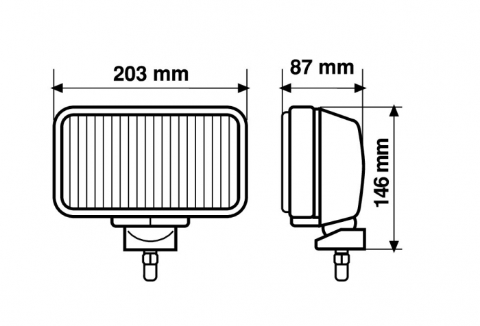 Proiector inox Maxtel dreptunghiular 1buc - Ceata [3]