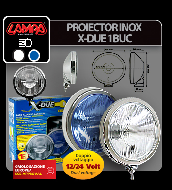 Proiector inox X-Due 1buc - Alb [5]