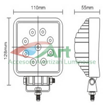 Proiector LED Breckner Germany 27W -Patrat [14]