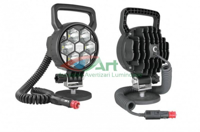 Proiector lucru fi117 6 LED-uri 12/24V CRC3F.50493 Wesem cablu si magnet [4]
