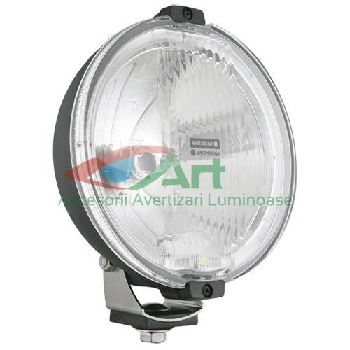 Proiector rotund TIR halogen cu pozitie \"angel eyes\" 24V [13]