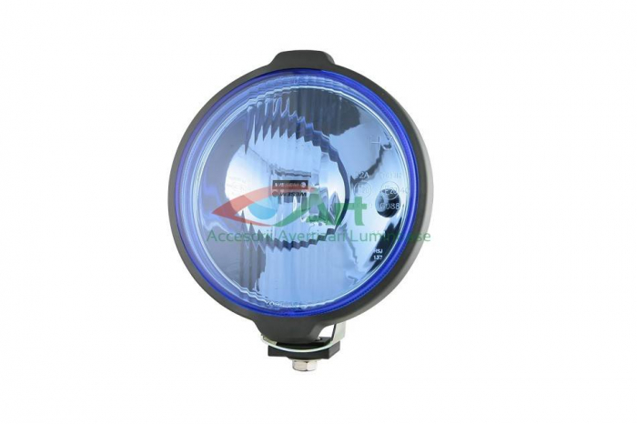 Proiector rotund TIR halogen faza lunga cu pozitie tip HO2 15160 albastru [12]
