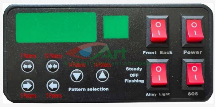 Rampa girofar led LAL-205V 216W 97 cm 12v-24v [8]
