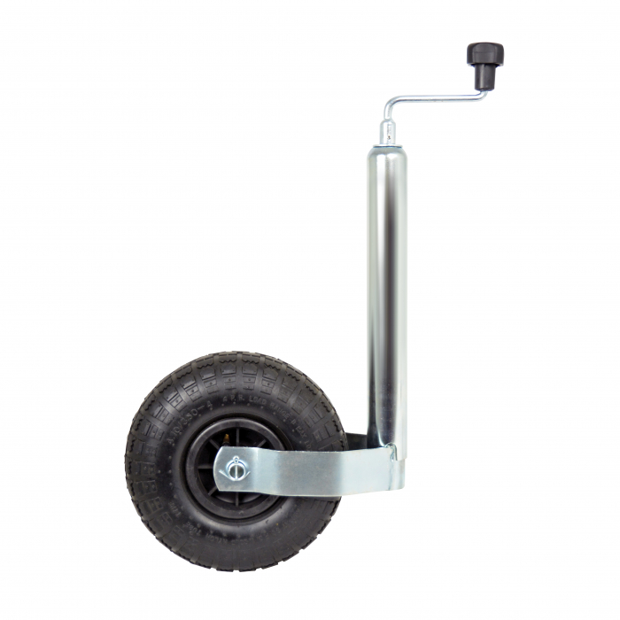 Roata de sprijin remorca cu tija Ø48mm si roata umflata Carpoint [3]