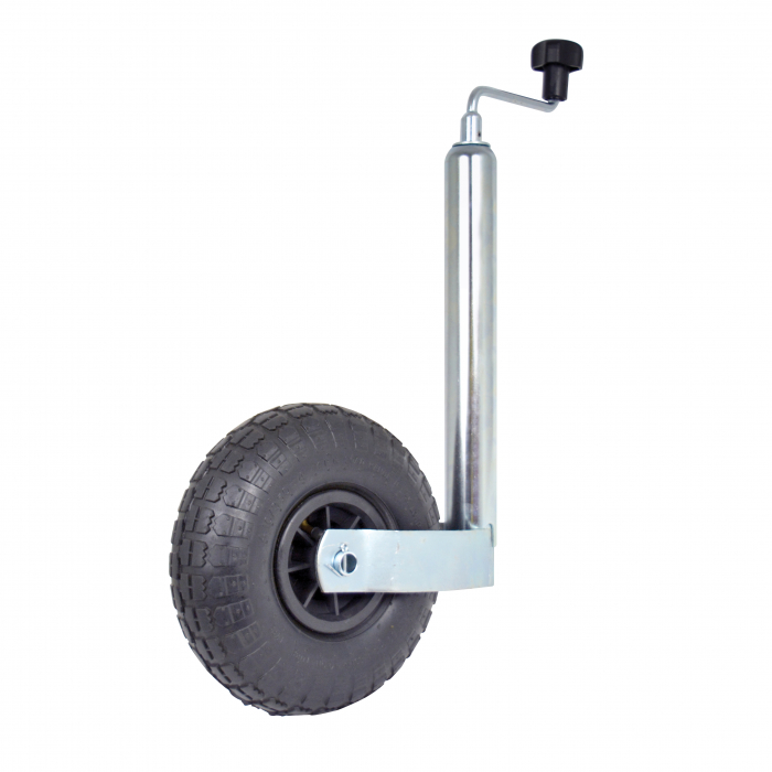Roata de sprijin remorca cu tija Ø48mm si roata umflata Carpoint [4]