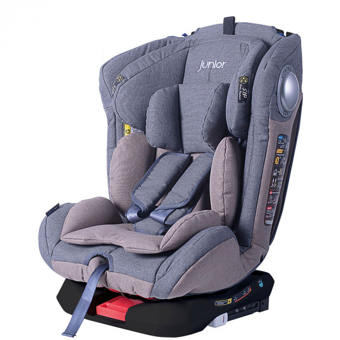 Scaun auto copil 2 In 1 King 411 Isofix ECE R44/04, 0-36 kg - Gri/Roz [9]