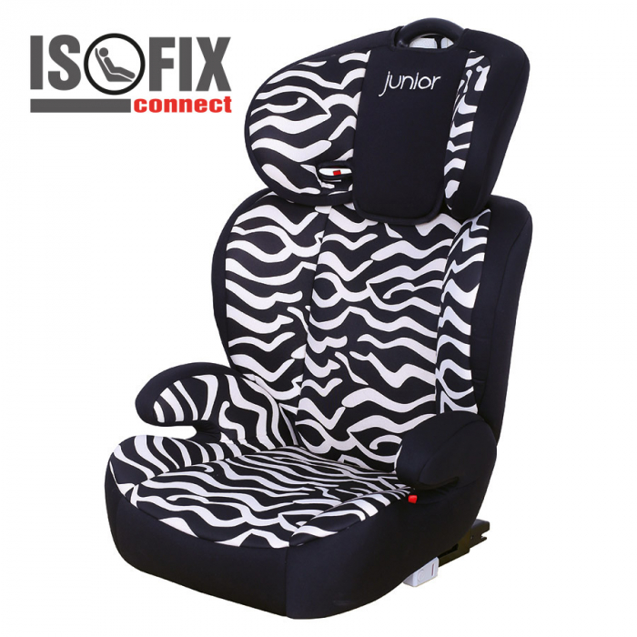 Scaun auto copil 2 in 1 Premium 742 Isofix ECE R44/04, 15-36 kg - Negru/Alb [6]