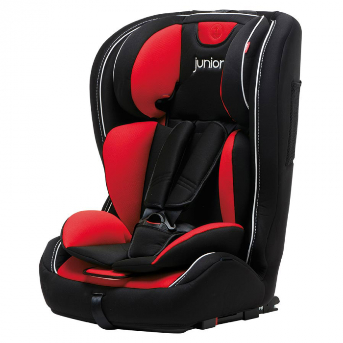 Scaun auto copil 2 in 1 Premium Plus 801 Isofix ECE R44/04, 9-36 kg - Negru/Rosu [10]
