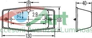 Semnalizator aditional HELLA 2BM001321-001 [10]