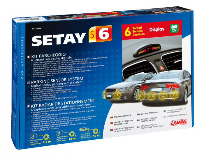 Senzori parcare 6buc. cu display Setay S6 12V [8]