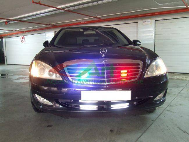 Set 2 buc Lampa stroboscopica 44 LED ROSU-ALBASTRU [3]