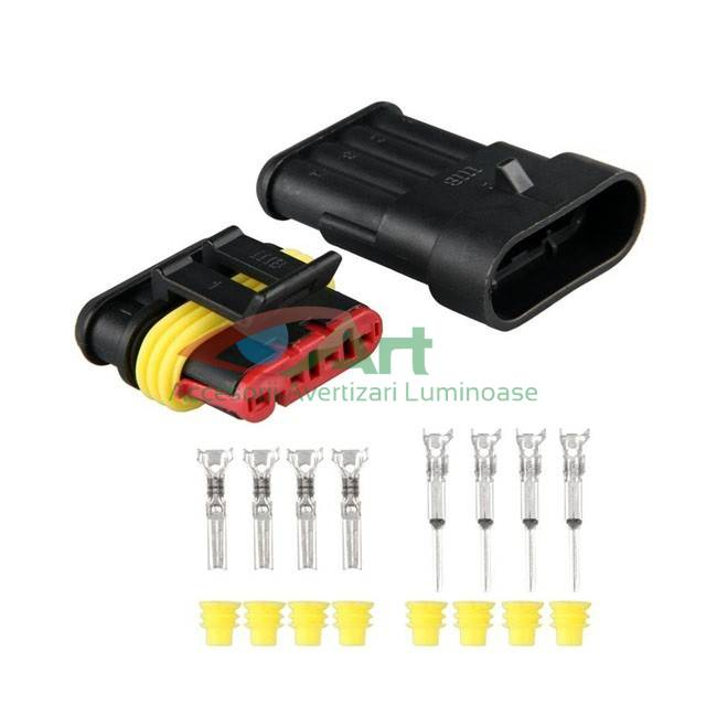 Set 2 Mufe conector cu 4 pini AMP [3]