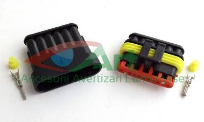 Set 2 Mufe conector cu 6 pini AMP [9]