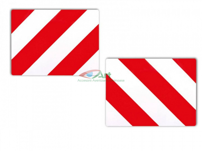 SET 2 Placi Aluminiu Gabarit Depasit hasurata reflectorizanta [9]