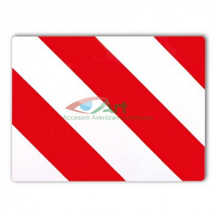 SET 2 Placi Aluminiu Gabarit Depasit hasurata reflectorizanta [10]
