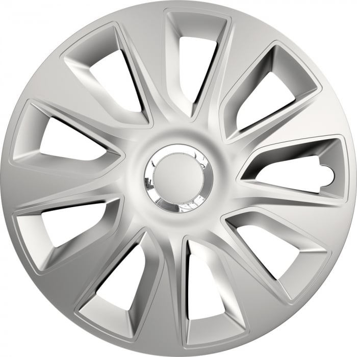 Set capace roti auto Cridem Stratos RC 4buc - Argintiu/Crom - 16'' [7]