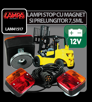 Set lampi stop cu magnet si cablu 7,5ml 12V Lampa [8]
