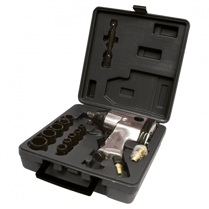 Set pistol pneumatic cu impact 6bar 4500rpm 310Nm Carpoint [3]