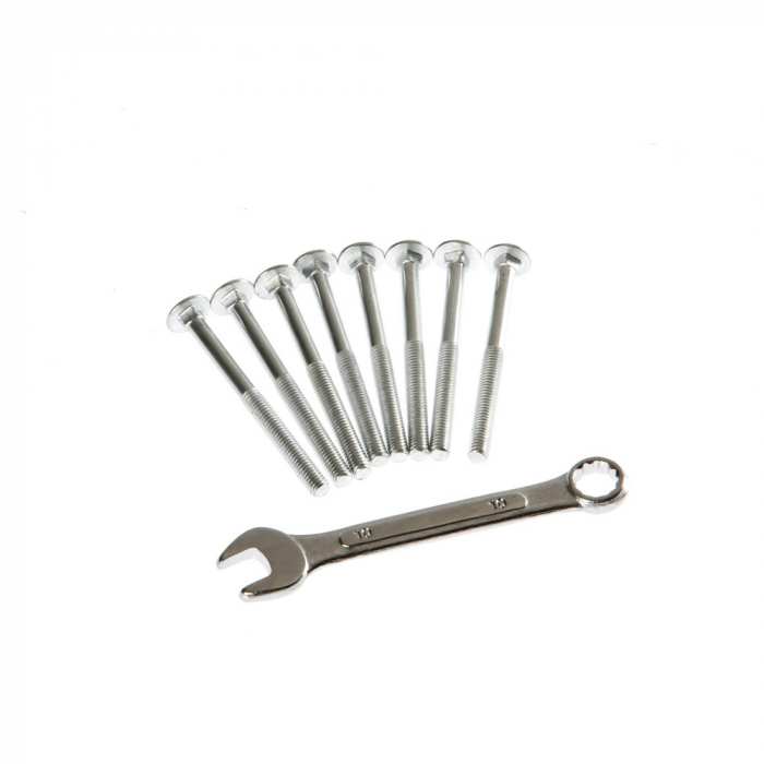 Set suporti portbagaj complet Club din otel, montaj pe bare longitudinale 2buc - M - 120cm [11]