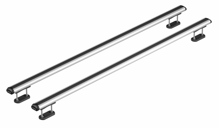 Set suporti portbagaj complet Kuma din aluminiu, montaj pe bare longitudinale 2buc - L - 129cm [18]
