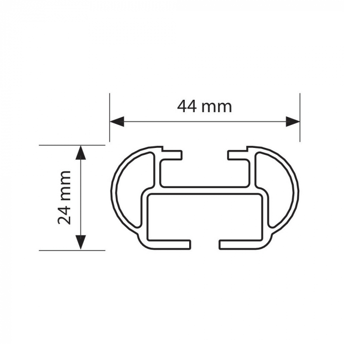 Set suporti portbagaj complet Kuma din aluminiu, montaj pe bare longitudinale 2buc - M - 122cm [8]