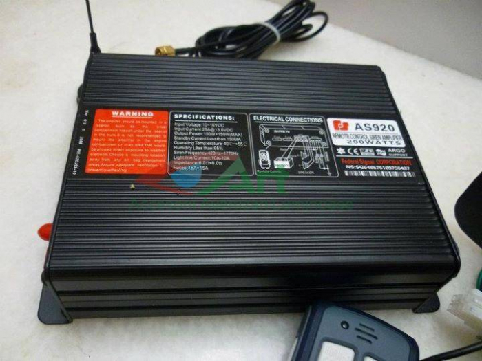 Sirena profesionala cu amplificator si microfon wireless 200W [2]