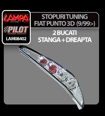 Stopuri tuning Fiat Punto 3 usi (9/99>) - Cromate [4]