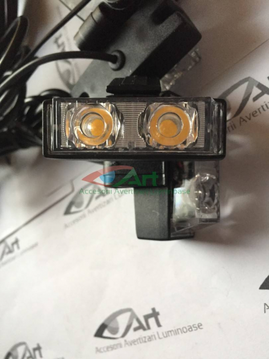 STROBOSCOAPE LED LUMINA Galbena 4 mini proiectoare [6]