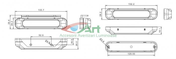 Stroboscop 6 LED-uri Osram Fristom 12v-24v FT-200 [8]